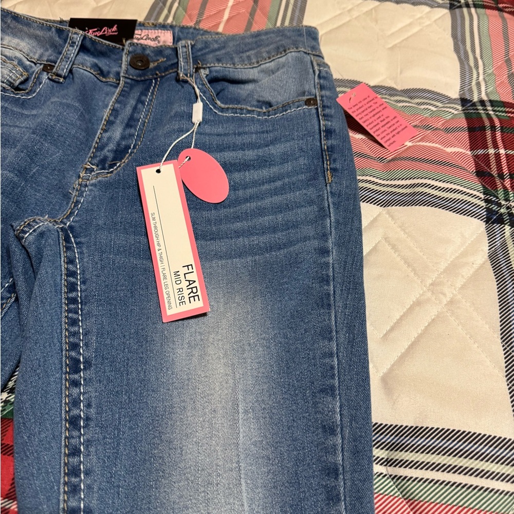 True Luck Mid Rise Flare Jeans - Picture 2 of 8